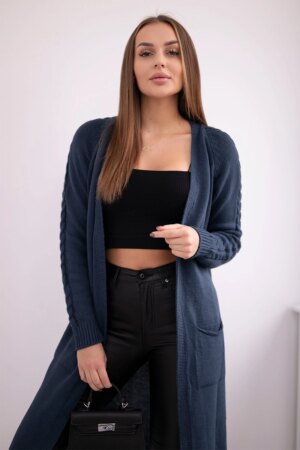 Denim sweater with pockets