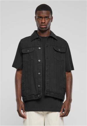 Denim vest black dark