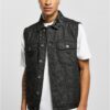 Denim vest black washed