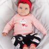 Denokids Cat Baby Girl Pink T-shirt