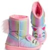 Denokids Cat-Colored Glittery Girls' Boots