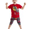 Denokids Dino Camouflage Boys T-shirt Capri Shorts Set