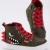 Denokids Dinosaur Boys' Khaki Sneakers Sneakers