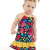 Denokids Floral Baby Girl Poplin Cotton Summer Strap Dress