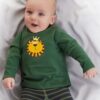 Denokids Lion Baby Boy Green T-shirt