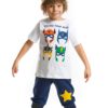 Denokids Mask Gang Boy T-shirt Capri Shorts Set