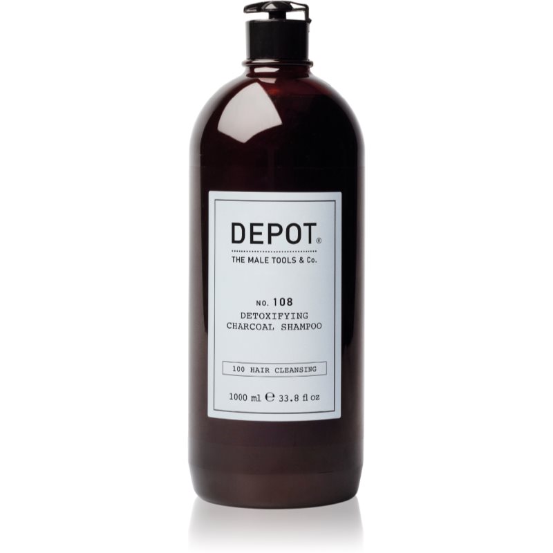 Depot No. 108 Detoxifying Charcoal Shampoo Tisztító méregtelenítő sampon minden hajtípusra 1000 ml-Ár