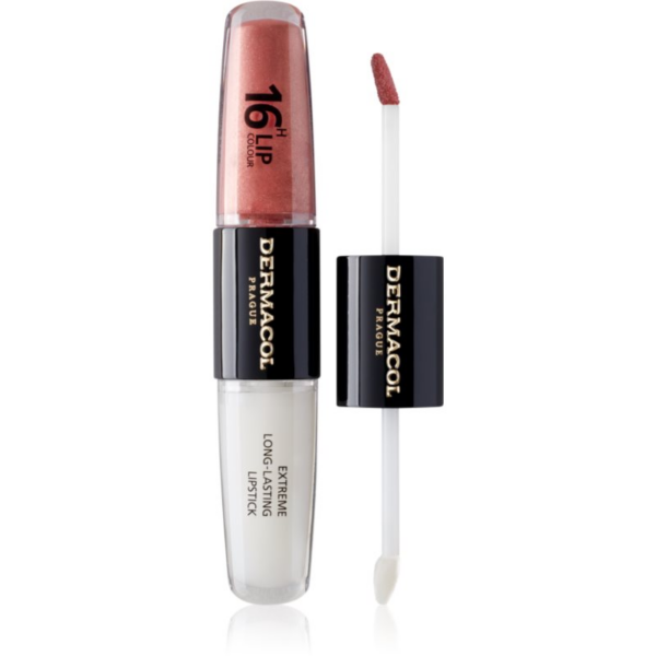 Dermacol 16H Lip Colour hosszan tartó rúzs és ajakfény árnyalat 05 Sparkling Muse 2x4 ml-Ár