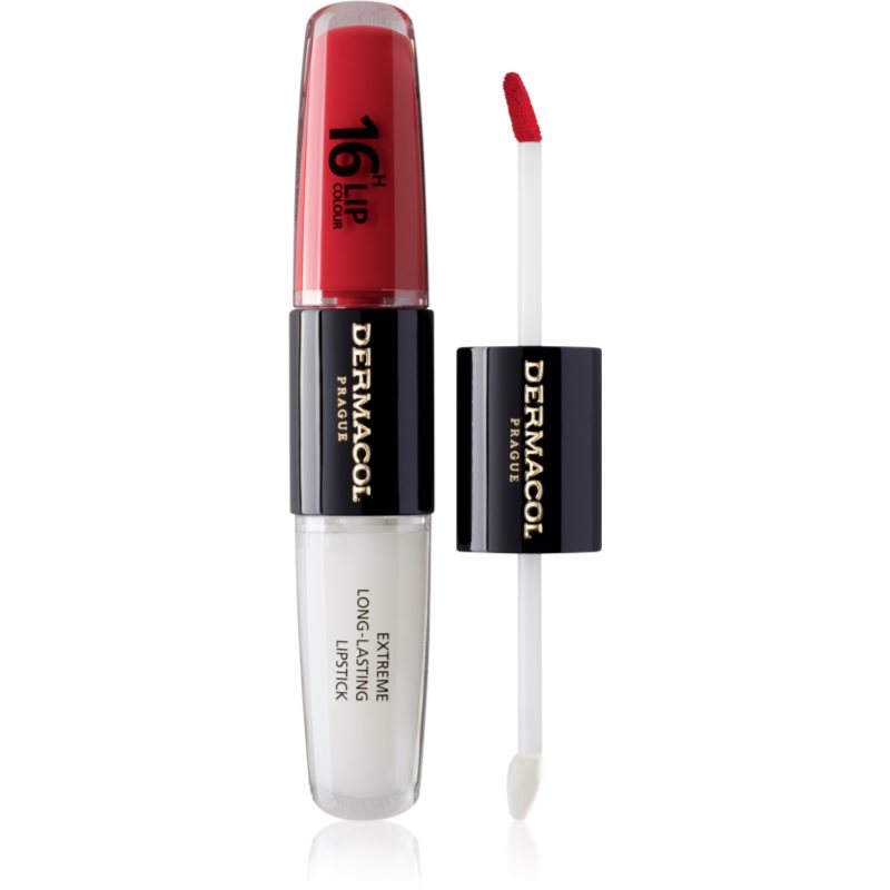 Dermacol 16H Lip Colour hosszan tartó rúzs és ajakfény árnyalat 36 Coral Sunset 2x4 ml-Ár