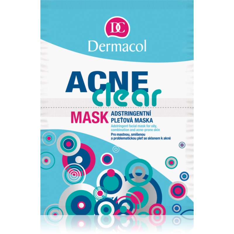 Dermacol Acne Clear arcmaszk problémás és pattanásos bőrre 2x8 g-Eredeti