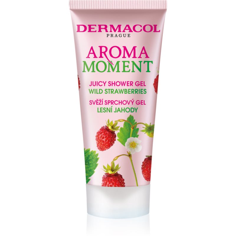 Dermacol Aroma Moment Wild Strawberries friss tusfürdő gél utazási csomag 30 ml-Ár