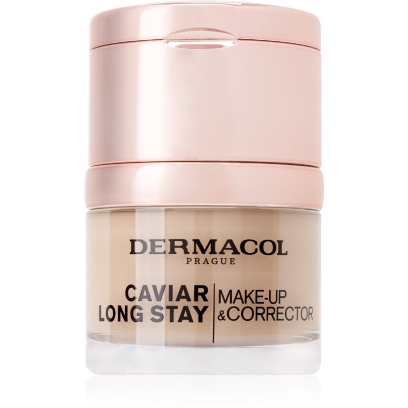 Dermacol Caviar Long Stay tartós alapozó kaviárkivonattal és tökéletesítő korrektorral árnyalat Nude 30 ml-Eredeti