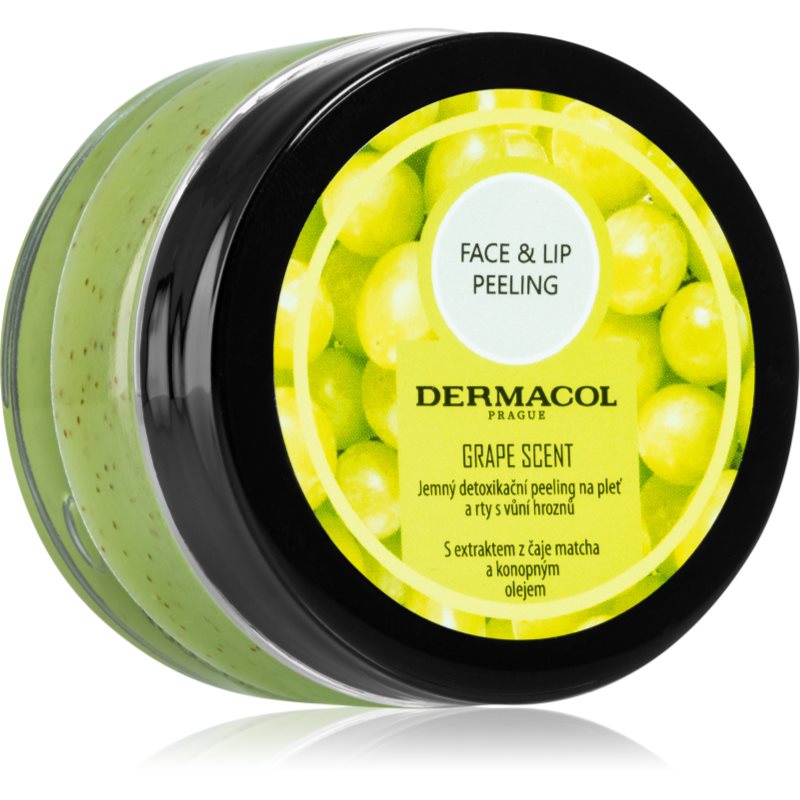 Dermacol Face & Lip Peeling Grape mélytisztító peeling az arcra és a szájra 50 ml-Ár
