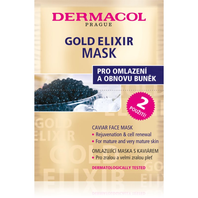 Dermacol Gold Elixir arcmaszk kaviárral 2x8 g-Eredeti