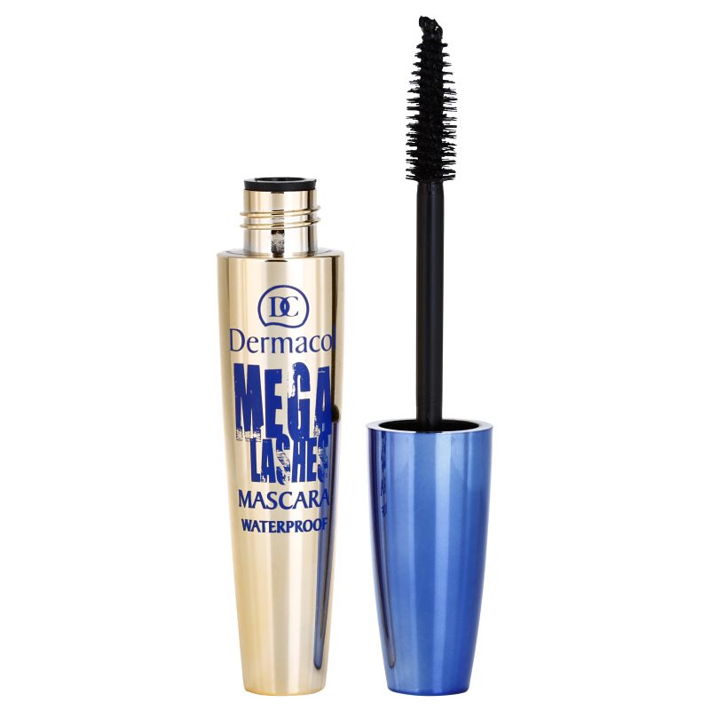 Dermacol Mega Lashes vízálló szempillaspirál dús hatásért árnyalat Black 12.5 ml-Eredeti
