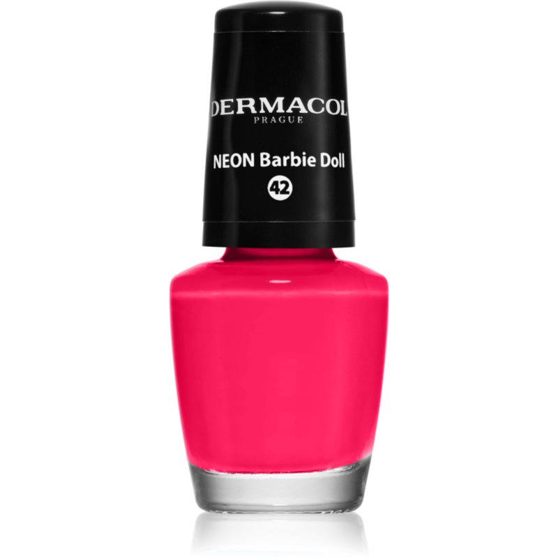 Dermacol Neon neon körömlakk árnyalat 42 Barbie Doll 5 ml-Ár