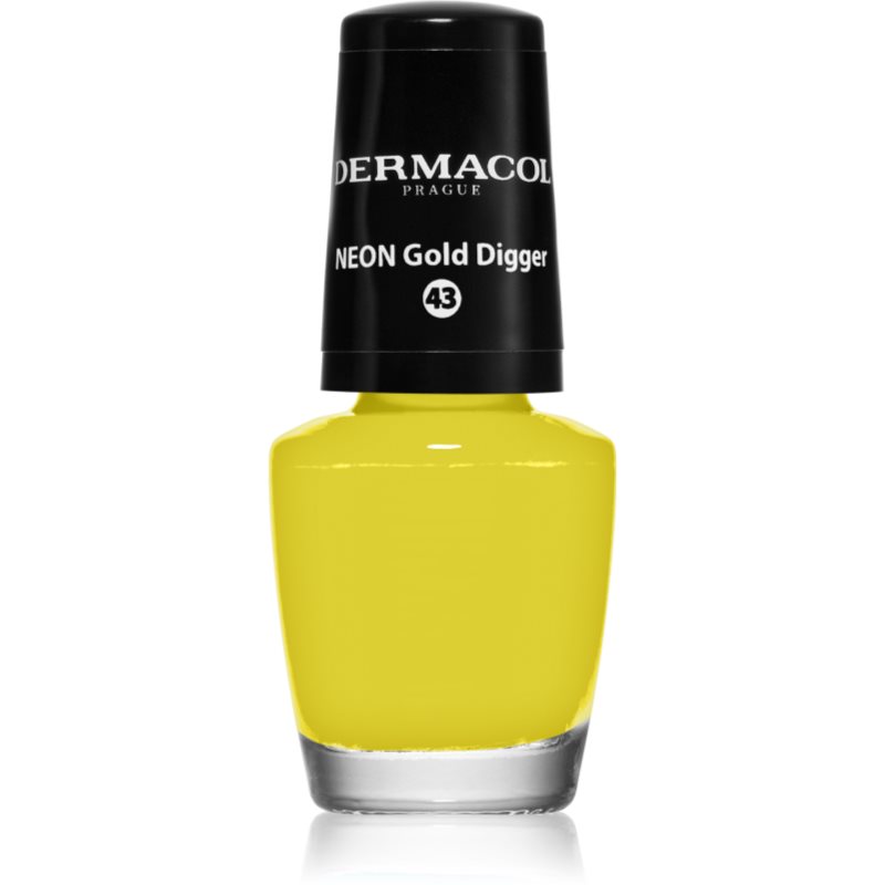 Dermacol Neon neon körömlakk árnyalat 43 Gold Digger 5 ml-Ár