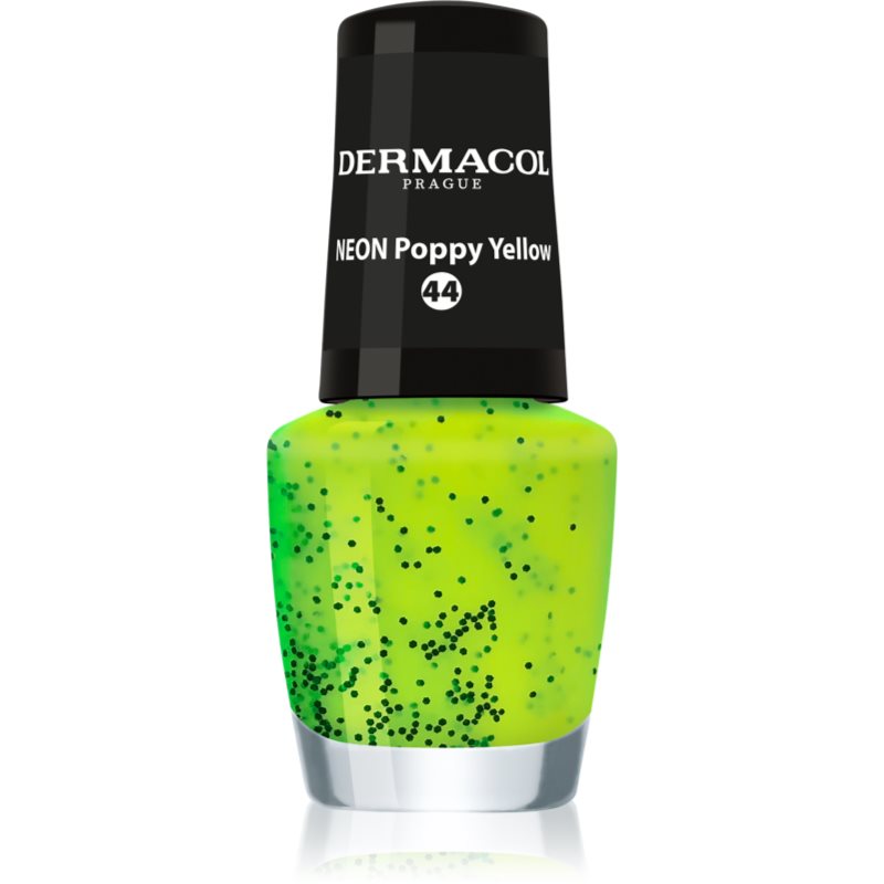 Dermacol Neon neon körömlakk árnyalat 44 Poppy Yellow 5 ml-Ár