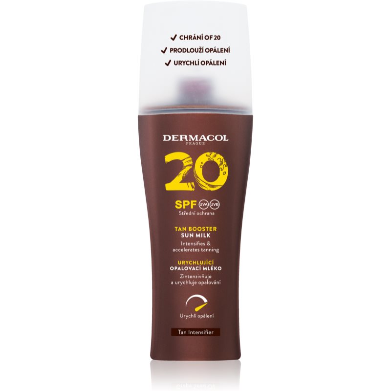 Dermacol Sun Tan Booster napozást elősegítő védő tej SPF 20 200 ml-Ár
