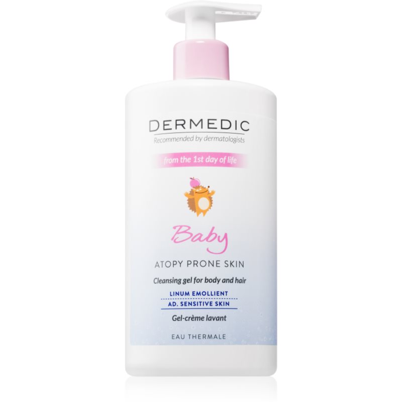 Dermedic Baby Linum Emolient krémes tusoló gél gyermekeknek születéstől kezdődően 500 ml-Ár