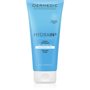Dermedic Hydrain3 Hialuro krémes tisztító gél a dehidratált száraz bőrre 200 ml-Eredeti