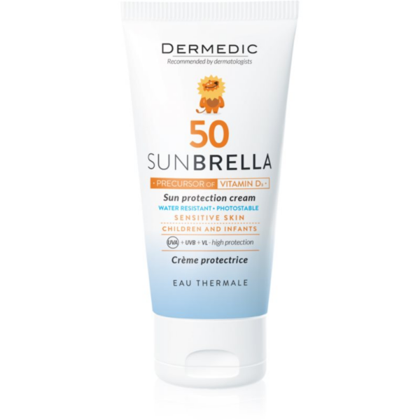 Dermedic Sunbrella Baby védőkrém az egész arcra SPF 50 50 g-Eredeti