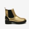 Desigual Biker Gold Women's Ankle Boots - Womens