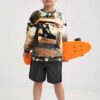 Desigual Cupido Brown Patterned Hoodie - Boys