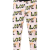 Desigual Leggings 'Garden'  zöld / narancs / rózsaszín / fekete-Hungary