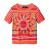 Desigual Pulóver 'Lucca'  galambkék / narancs / rózsaszín-Hungary