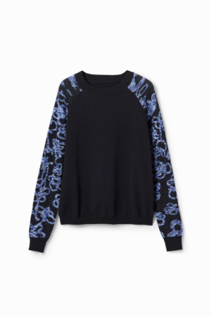 Desigual Pulóver  kék / fekete-Ár