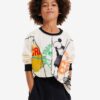 Desigual Roy Cream Long Sleeve T-Shirt for Boys - Boys