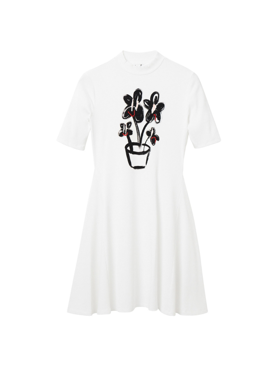 Desigual Ruha 'Vest Aina'  piros / fekete / fehér-Hungary