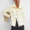 Desigual Santa Monica Cream Denim Jacket - Ladies