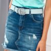 Desperate denim skirt in dark blue