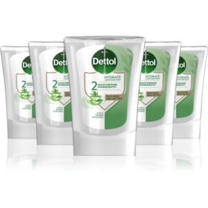 Dettol Soft on Skin Set érintésmentes szappanadagoló utántöltő takarékos kiszerelés Aloe Vera-Ár