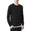 Diamond Quilt Crewneck Black
