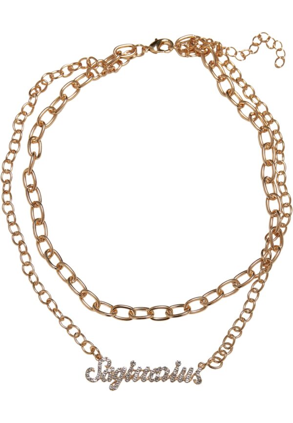 Diamond Zodiac Shooter Necklace - Golden Color
