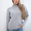 Diamond grey pullover sweater