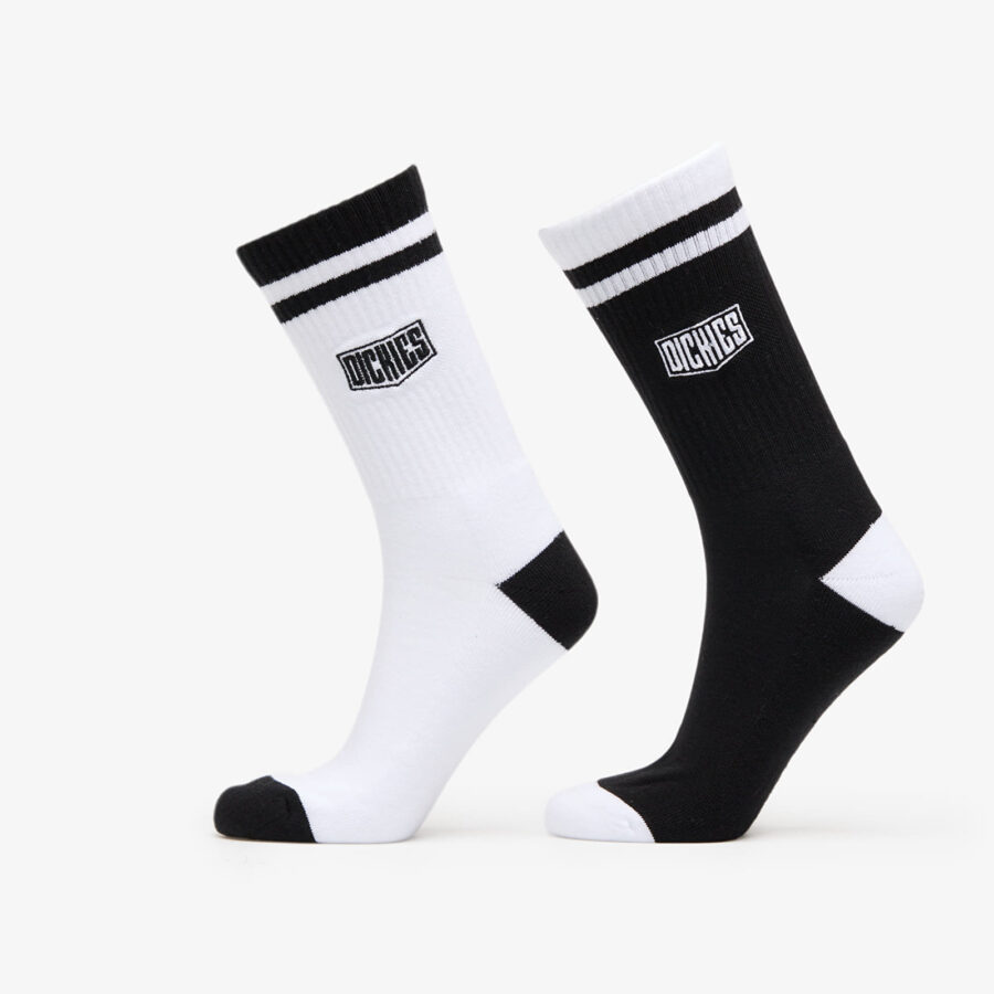 Dickies Philipsburg Socks 2-Pack White/ Black S-alacsony-ár