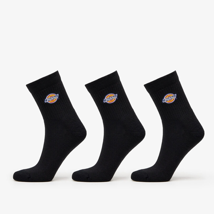 Dickies Valley Grove Mid Socks 3-Pack Black 35-38-alacsony-ár