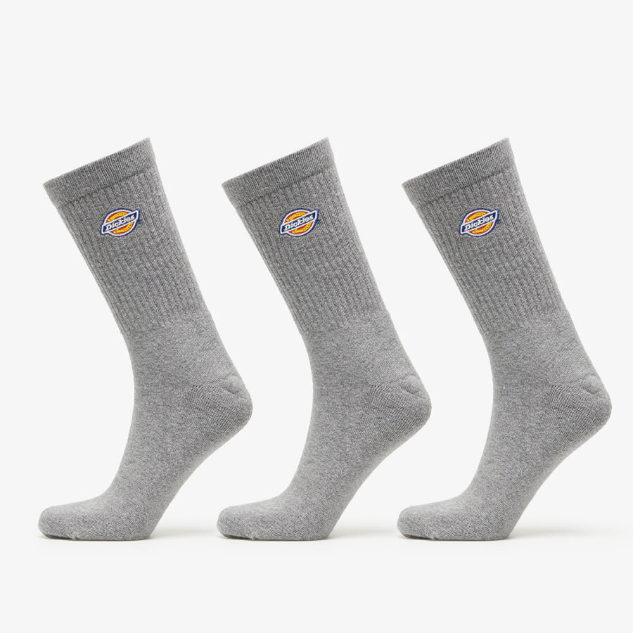 Dickies Valley Grove Sock 3-Pack Grey Melange 35-38-alacsony-ár