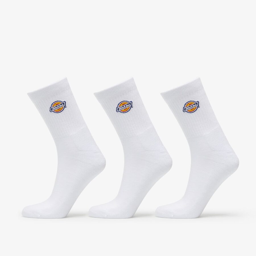 Dickies Valley Grove Socks 3-Pack White 35-38-alacsony-ár