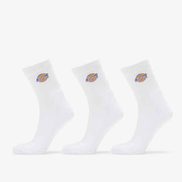 Dickies Valley Grove Socks 3-Pack White 39-42-alacsony-ár