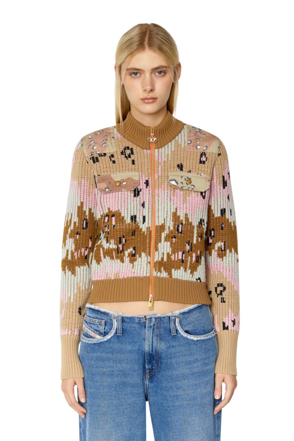 Diesel Cardigan - M-AGGY KNITWEAR brown
