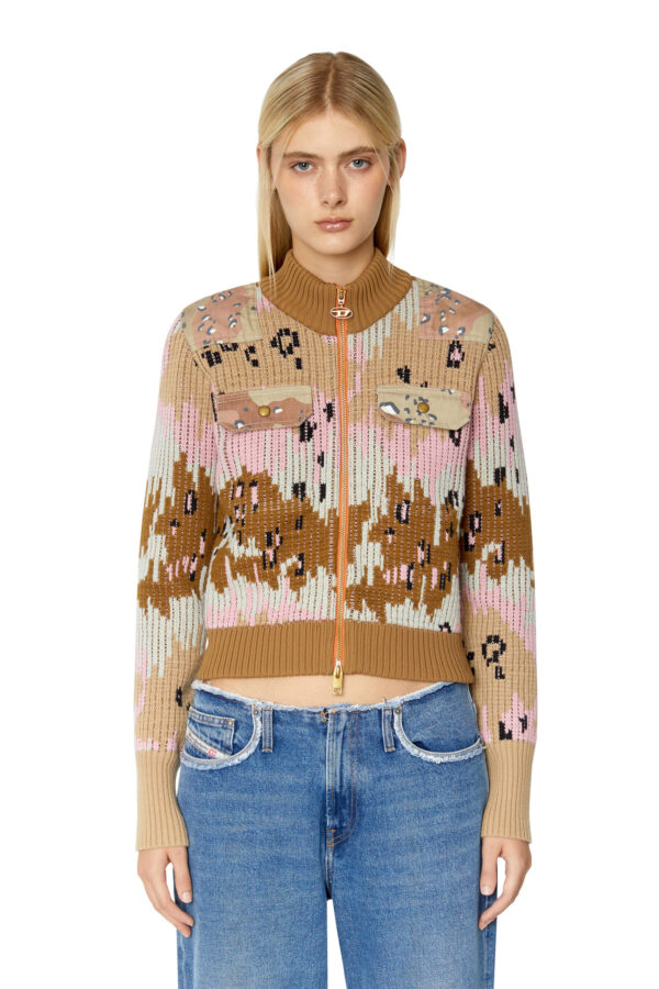 Diesel Cardigan - M-AGGY KNITWEAR brown