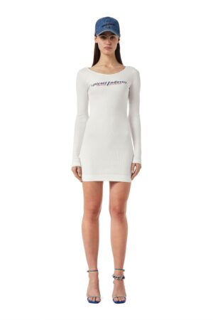 Diesel Dress - D-TANK-LS-IND DRESS white