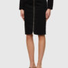 Diesel Skirt - DE-PENCIL-ZIP SKIRT black