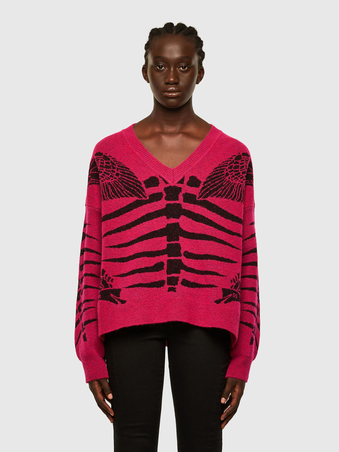 Diesel Sweater - MCRYSTAL KNITWEAR pink