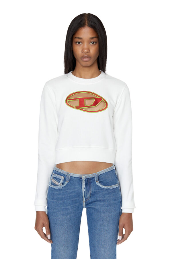 Diesel Sweatshirt - F-SLIMMY-E3 SWEAT-SHIRT white Diesel Sweatshirt - F-SLIMMY-E3 SWEAT-SHIRT white